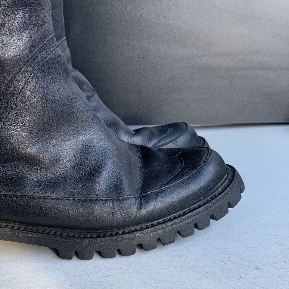 Botas de invierno Hunter Steamboat de cuero negro para mujer 8,5 nieve clima frío Foto 4 de 4