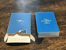 Vintage Blue United Airlines Complete 54 Cards Deck of Playing Cards Collectible