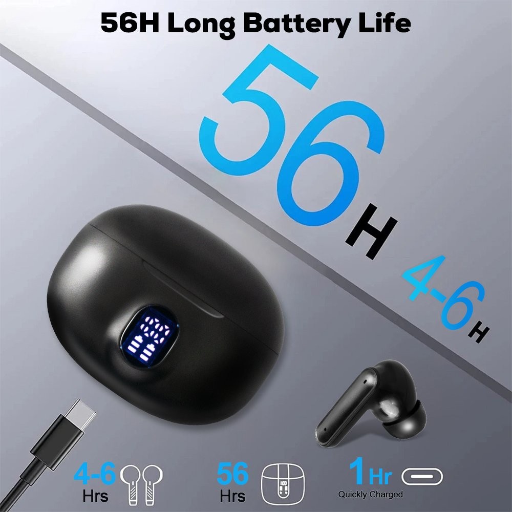 Audífonos inalámbricos Bluetooth 5.3 intraurales para celular, imagen 4