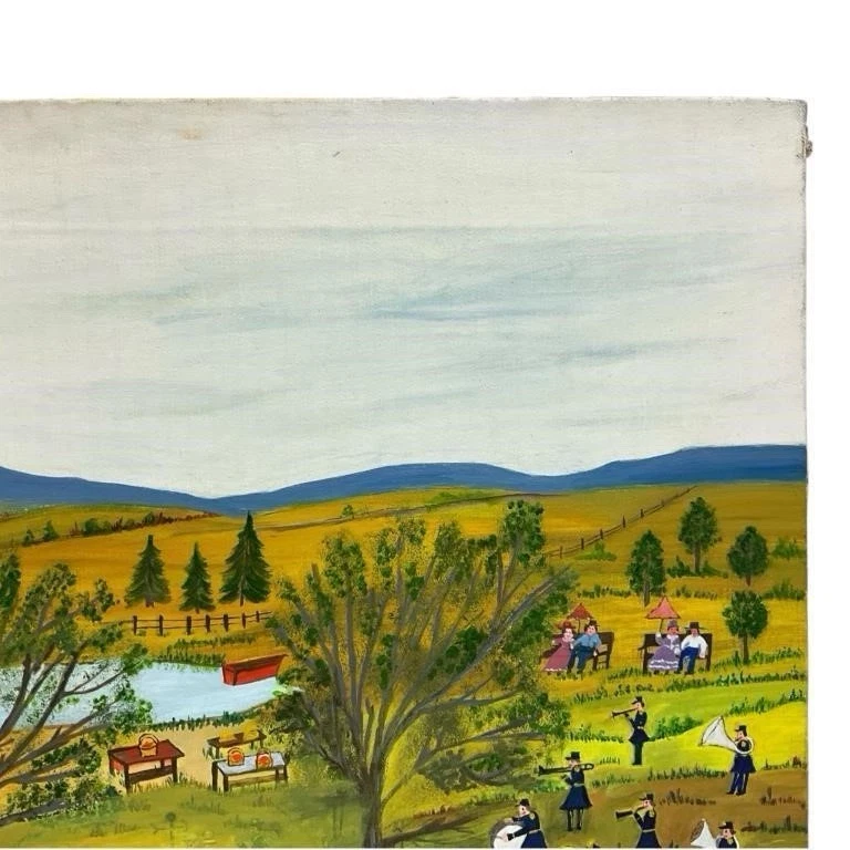 Pintura de arte popular americano Foto 2 de 4