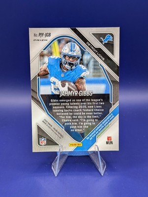 2025 Panini Prizm - Premier Jerseys Jahmyr Gibbs #PJY-JGB Neon