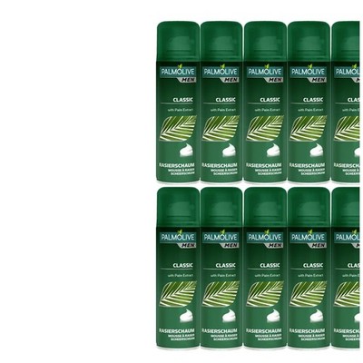 10x300ml Palmolive Classic Rasierschaum Mousse mit Palmenextrakt | sanfte Formel