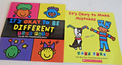 Its OK To Be Different Todd Parr Preschool Daycare  Children's Book Lot Bundle