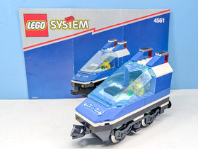 Lego 4561 * RAILWAY EXPRESS Train w/Transformer/Regulator Minifigs/Manuals 9V