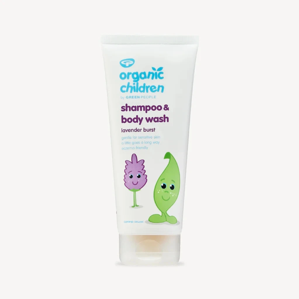 Green People Organic Children Shampoo & Body Wash Lavender Burst 200ml NEW PACK