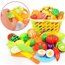 Kitchen Fun Cutting Fruits and Vegetables Food Play House Set Education Toys