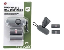 Sona Enterprises Lot of 2 - 45 Bags-Dog Waste Bag Dispenser Set With Carabiner