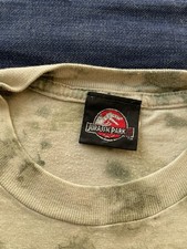 Vintage Jurassic Park 3 T-Shirt Kids Youth Tie Dye Y2K Dinosaur Size M Movie USA