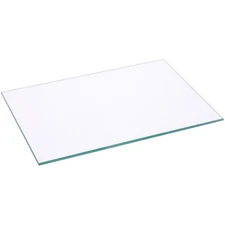 Plymor 5" x 7" Rectangle, 3mm Thick Non-Beveled Clear Glass