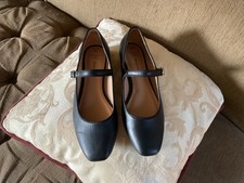 Ladies Time And True Memory Foam Black Mary Jane Flat Shoes Size 8.5 New No Tags