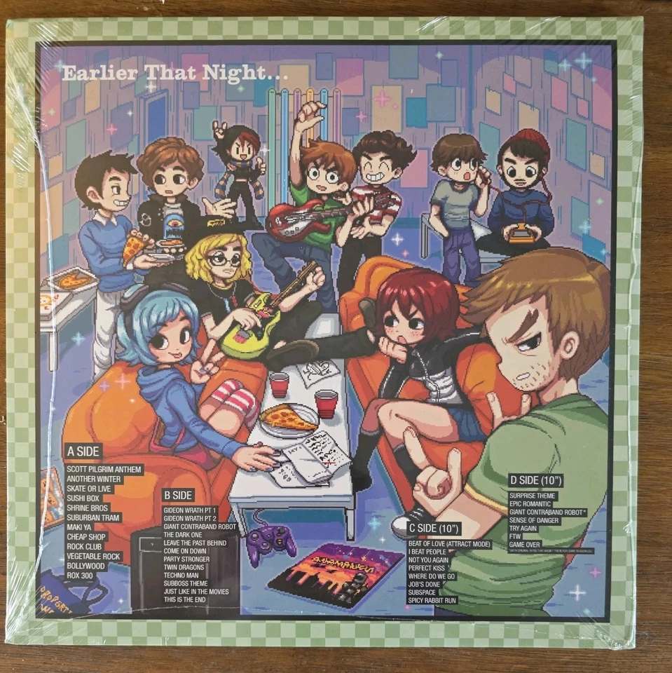 Scott Pilgrim Vs. The World The Game Complete Edition Vinyl Soundtrack LRG New - Image 2 of 2