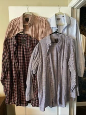 F/X Fusion & Van Huesen 2XL Set Of 4 Men’s Button Down Shirts Casual Wear