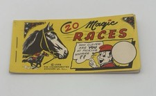 1950's Magic-Race Cigarette Paper Horse Race Game Gambling - Never Used Vintage