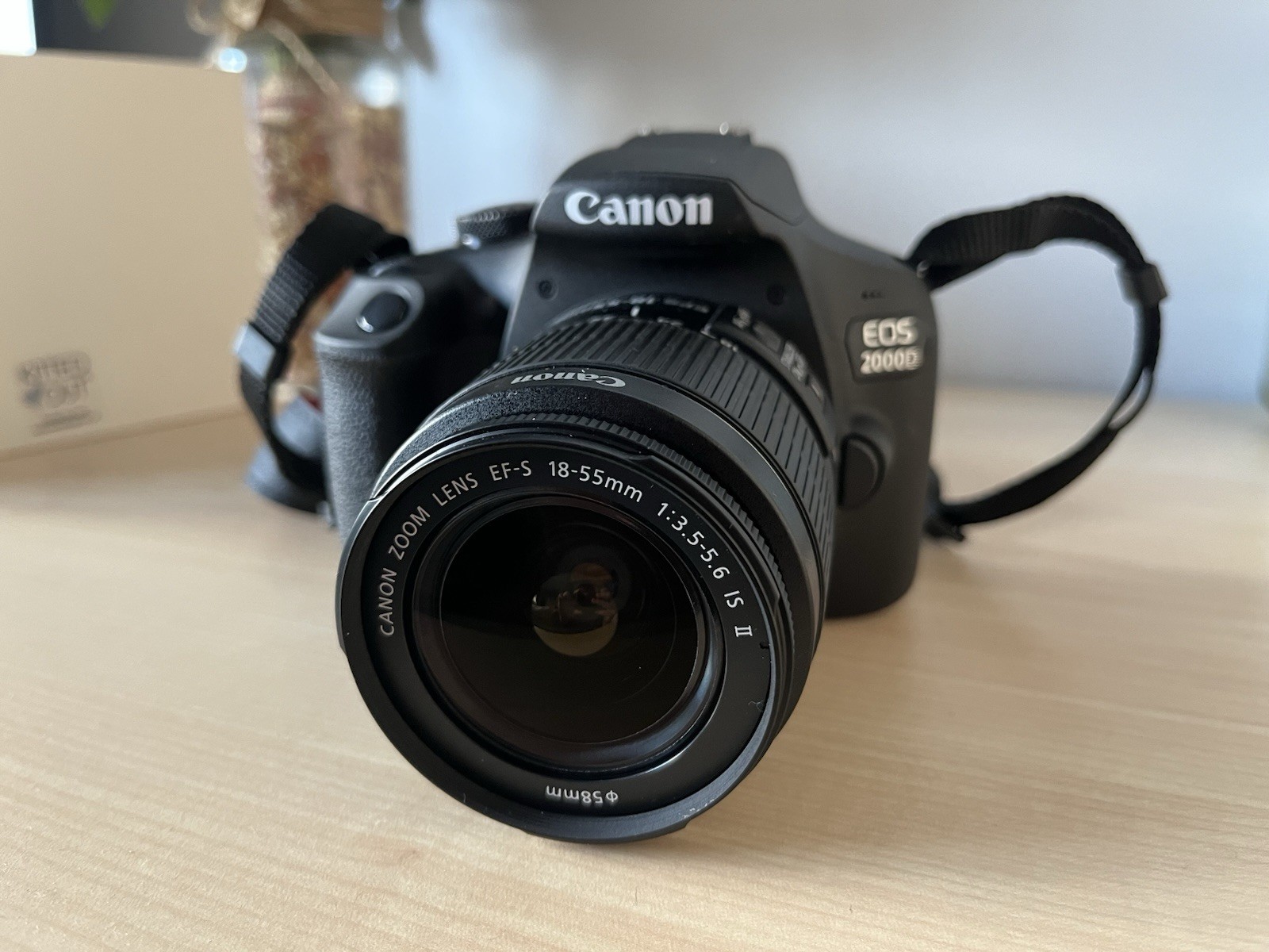 Canon EOS 2000D 24.1MP Digital SLR Camera - Black (EF-S 18-55 mm Lens)