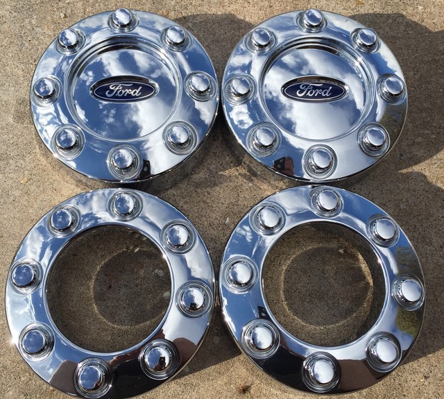 Single 20052016 OEM Ford Factory F250 8 Lug Wheel Chrome Center Cap