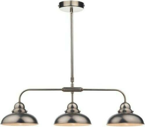 Dar Lighting Dynamo 3 Light Bar Pendant Antique Chrome Dyn0361 Dar Lighting Dynamo 3 Light Bar Pendant Antique Chrome Dyn0361
