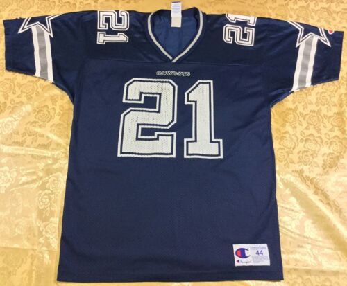 Vintage Dallas Cowboys Deion Sanders #21 Football-NFL Champion Jersey Size44 - Picture 1 of 11