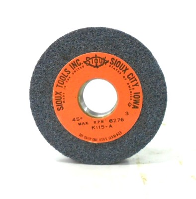 SIOUX TOOLS INC. GRINDING WHEELS K115-A, 8276 RPM, 45 DEGREES, 3'' DIAMETER