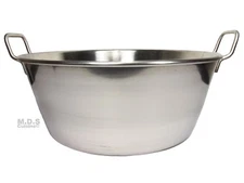 Cazo Para Carnitas 16" Stainless Steel Heavy Duty Acero Inoxidable Wok comal Fry