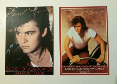2 carte postale postcard Paul Young