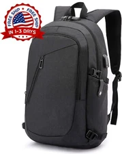 Mochila Para Laptop 15.6" Mujer Hombre Bolso De Viaje Impermeable Puerto USB NEW