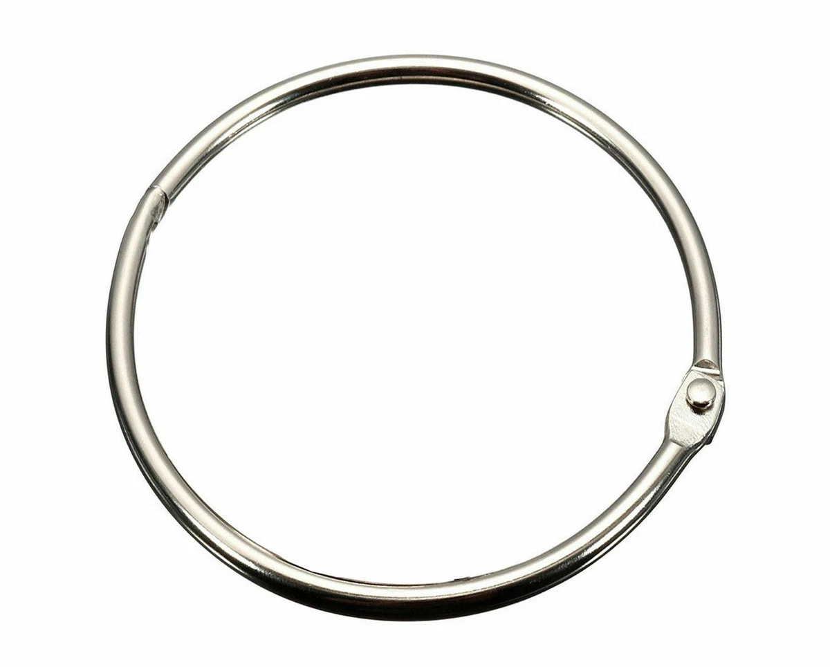 Large 80mm,3Hinged Easy Open,Key Ring,Split Ring,jailers,&10 x 25mm split  ring