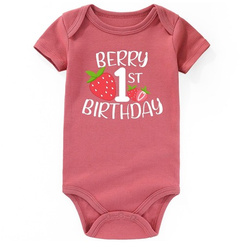 Süßes Outfit zum Geburtstag Mädchen Baby Kleidung lustige Baby Bodys erste Geburt...