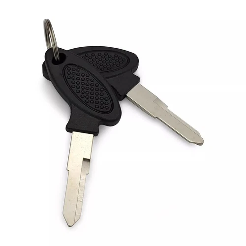 Pack of 2pcs Blank Uncut Keys Left Blade Groove for GY6 Chinese Scooters Mopeds