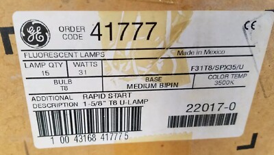 GE LIGHT BULBS #41777 SET OT 15