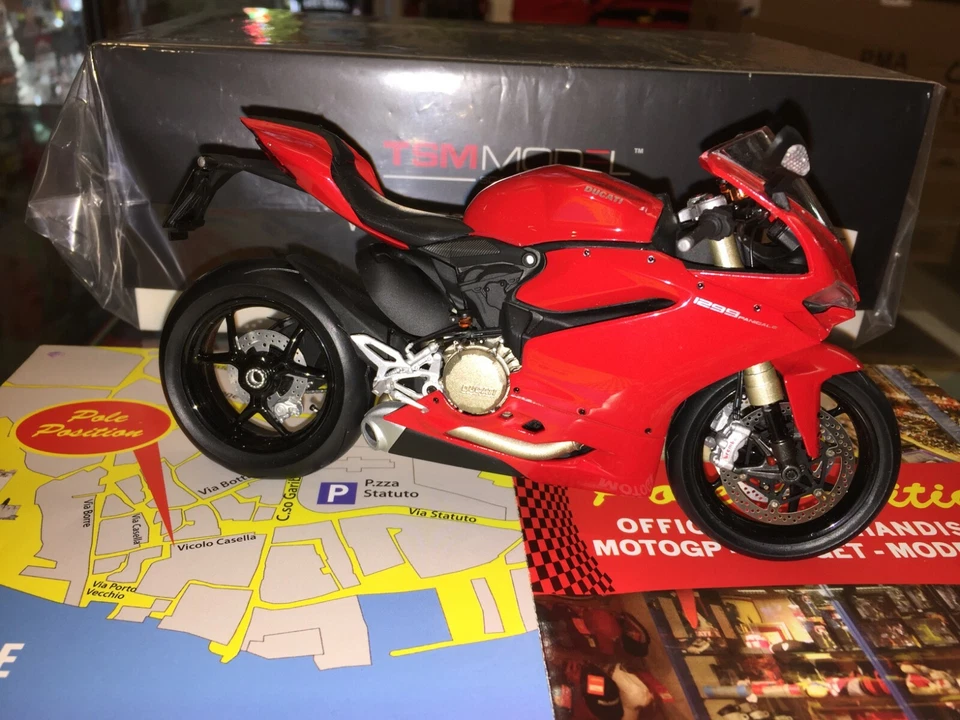 TSM MODEL TSMMC0001 1:12 DUCATI 1299 PANIGALE NEW SHIPPING WORLDWIDE RARE - Immagine 2 di 4