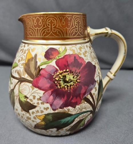 Doulton Burslem Floral Decorated Earthenware Jug / Pitcher