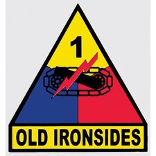 US ARMY 1ST ARMORED DIVISION STICKER - MADE IN THE USA!!