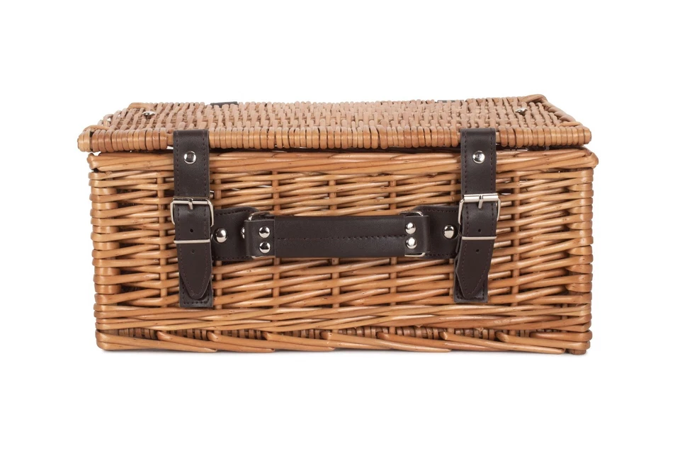 Double Steamed Willow Hamper Basket 14" - Image 2 of 4