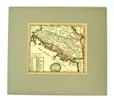 The Balkans Map circa 1700 Robert Morden Mapmaker