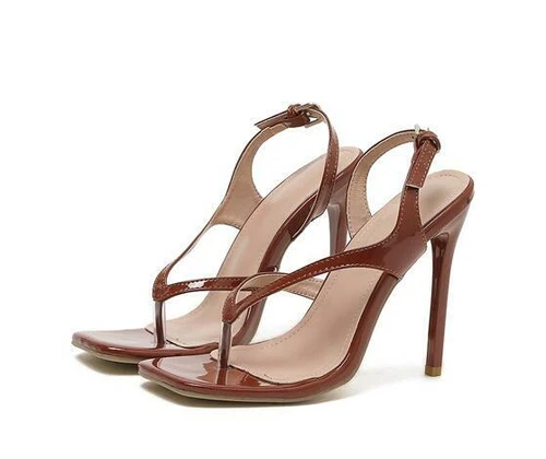 Womens Summer Thong Sandals Slingbacks Fashion Sexy High Heels Party Shoes Pumps - Imagen 16 de 20