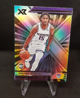 Panini 2021-22 Chronicles - Davion Mitchell #387 - Rookie XR Holo - Kings