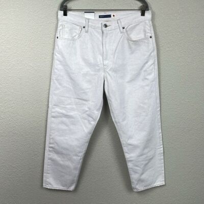 NWT Levis Made and Crafted Japanese Denim Column Pant Ankle Cream Sand Sz 32
