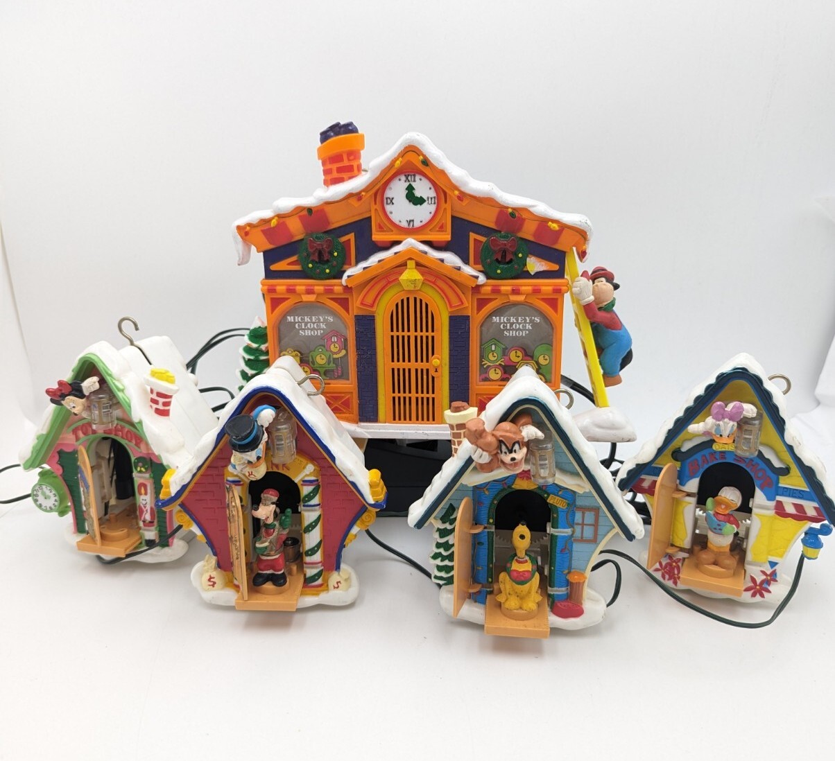 For PARTS/REPAIR 1993 Mr Christmas Mickey's Clock Shop Music Animated