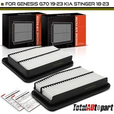 2x Engine Air Filter for Genesis G70 2019-2023 Kia Stinger V6 3.3L Left & Right