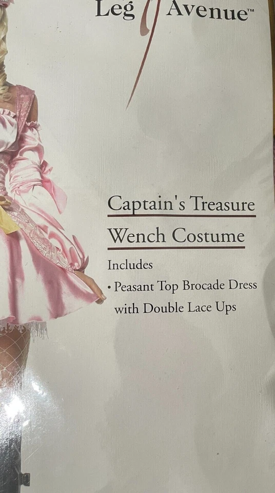 Sexy Disfraz de Pirata Pierna Avenida (Capitán Treasure Wench), Talla L, TOTALMENTE NUEVO Foto 3 de 4