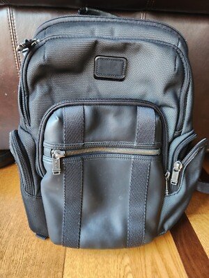 Tumi Alpha Bravo Business Backpack w/ Leather Trim