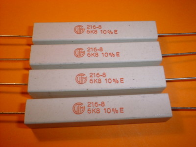 4x 6,8 kOhm / 11 Watt Wirewound-Power-Widerstand