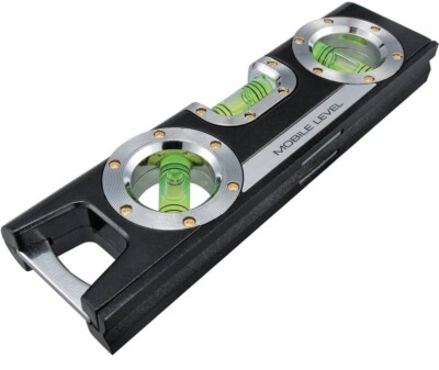 TAJIMA MOBILE LEVEL WITH MAGNET BLACK (160x45x18mm) ML-160BK MADE IN JAPAN