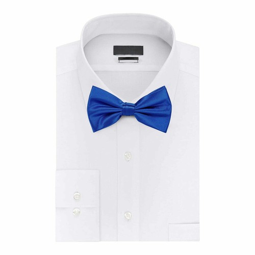 Classic Mens Womens Adjustable Bow Tie Pre Tied Plain Dickie Bowtie Wedding - Picture 64 of 101