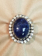 Sterling Silver Sodalite Ring Size 7