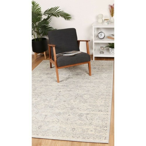 Marsala Floral Faded Grey Cream Traditional Rug Runner 80x300cm **FREE DELIVERY* - Picture 4 of 4