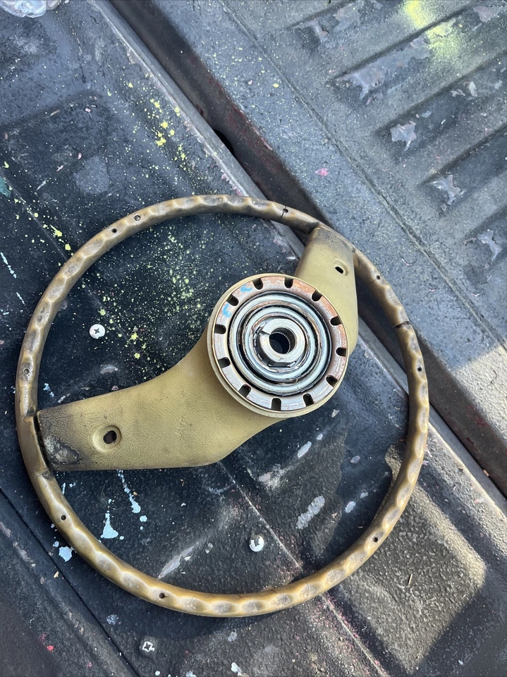 Volante Ford Ranchero amarillo OEM Lincoln Mark V 1977 1978 1979 Foto 4 de 4