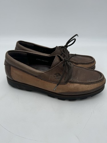 Ralyx Mephisto Hurricane Boat Walking Shoes Tan Leather Mens US7 Womens US9 EU39 - Picture 9 of 15