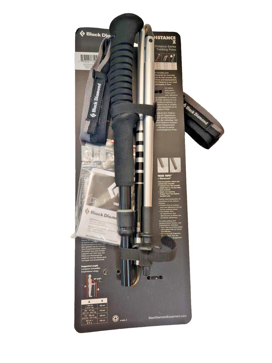 Bâtons De Trekking Pliants Black Diamond Distance Z - 110 Cm, Aluminium, Occasion