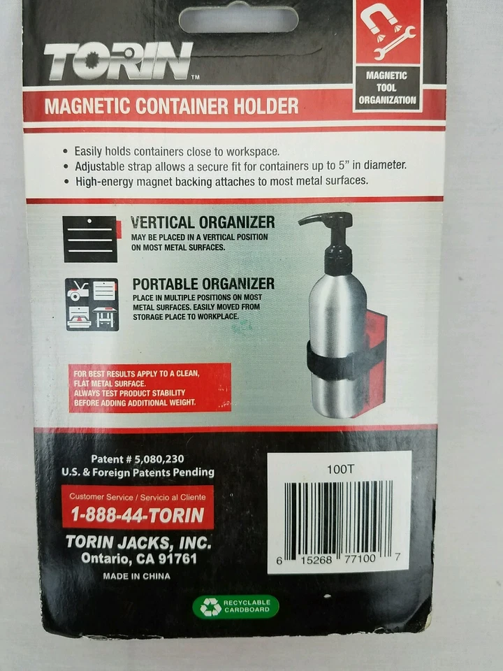 Torin Magnetic Container Holder Toolbox Shop Camping  - Image 2 of 2